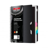 Luxor A6 – 4 Subject, Single Ruled Notebook #20403