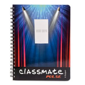 Classmate Pulse 6 Spiral Notebook – 267mm x 203mm, Soft cover