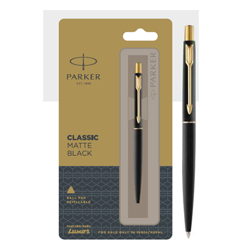 Parker Classic Matte Ball Pen With Gold Trim Authorized Distributor Wholesaler Retailer Bulk Order Buy Shop Online Supplier Dealers In Kerala South India