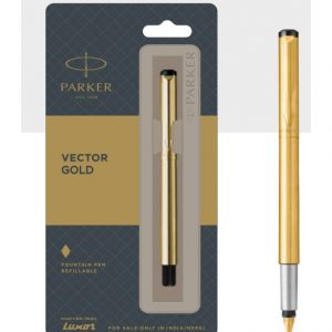 Parker Vector Gold Fountain pen with gold trim