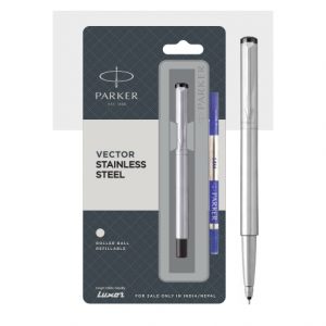Parker Vector Stainless Steel Roller ball pen