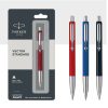Parker Vector Standard Ball Pen With Stainless Steel Trim Authorized Distributor Wholesaler Retailer Bulk Order Buy Shop Online Supplier Dealers In Kerala South India