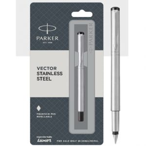 Parker vector stainless steel fountain pen
