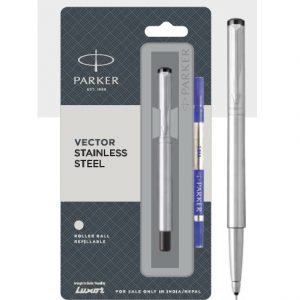 Parker vector stainless steel roller ball pen