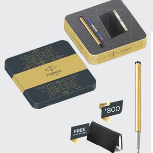 Parker Vector Gold Roller Ball Pen GT with FREE Card Holder | Buy Wholesale Online