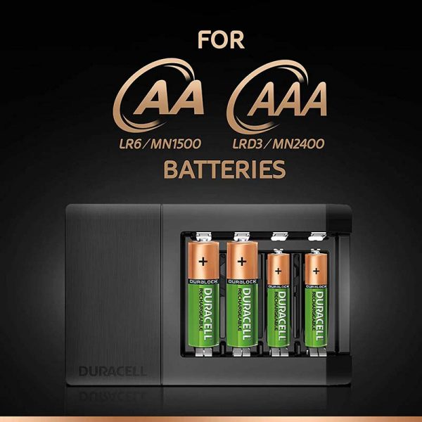 duracell high speed 5001378 advanced charger with 2 aa (1300 mah) and 2 aaa (750 mah) rechargeable batteries authorized distributors wholesaler renaissance shop buy online supplier best lowest price dealers in kerala south india
