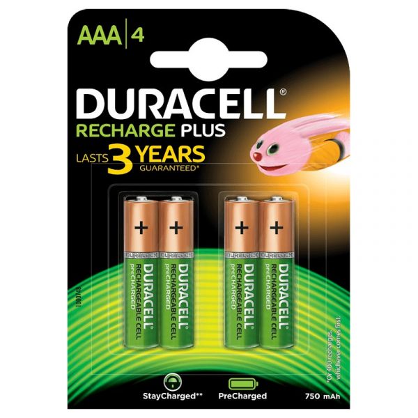 Duracell Recharge Plus- Green Rechargeable AAA Batteries with Duralock - Pack of 2 Pieces Authorized Distributors Wholesaler Exporter Shop Buy Online Supplier Best Lowest Price Dealers In Kerala South India