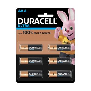 Duracell AA 6BL Ultra Alkaline AA Batteries Battery with Duralock Technology- Pack of 6 Pieces- SKU: 5005407 | Buy Bulk Online