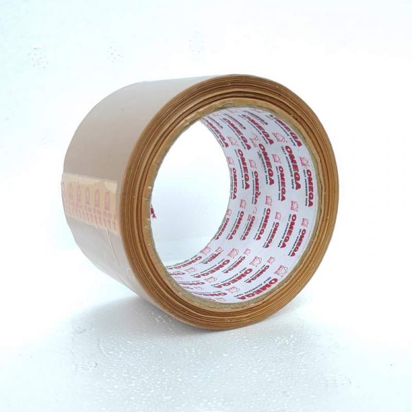 omega 72 mm 40 micron 60 m self-adhesive brown tape omega stationery authorized distributors wholesaler bulk order shop buy online supplier best lowest price dealers in kerala south india